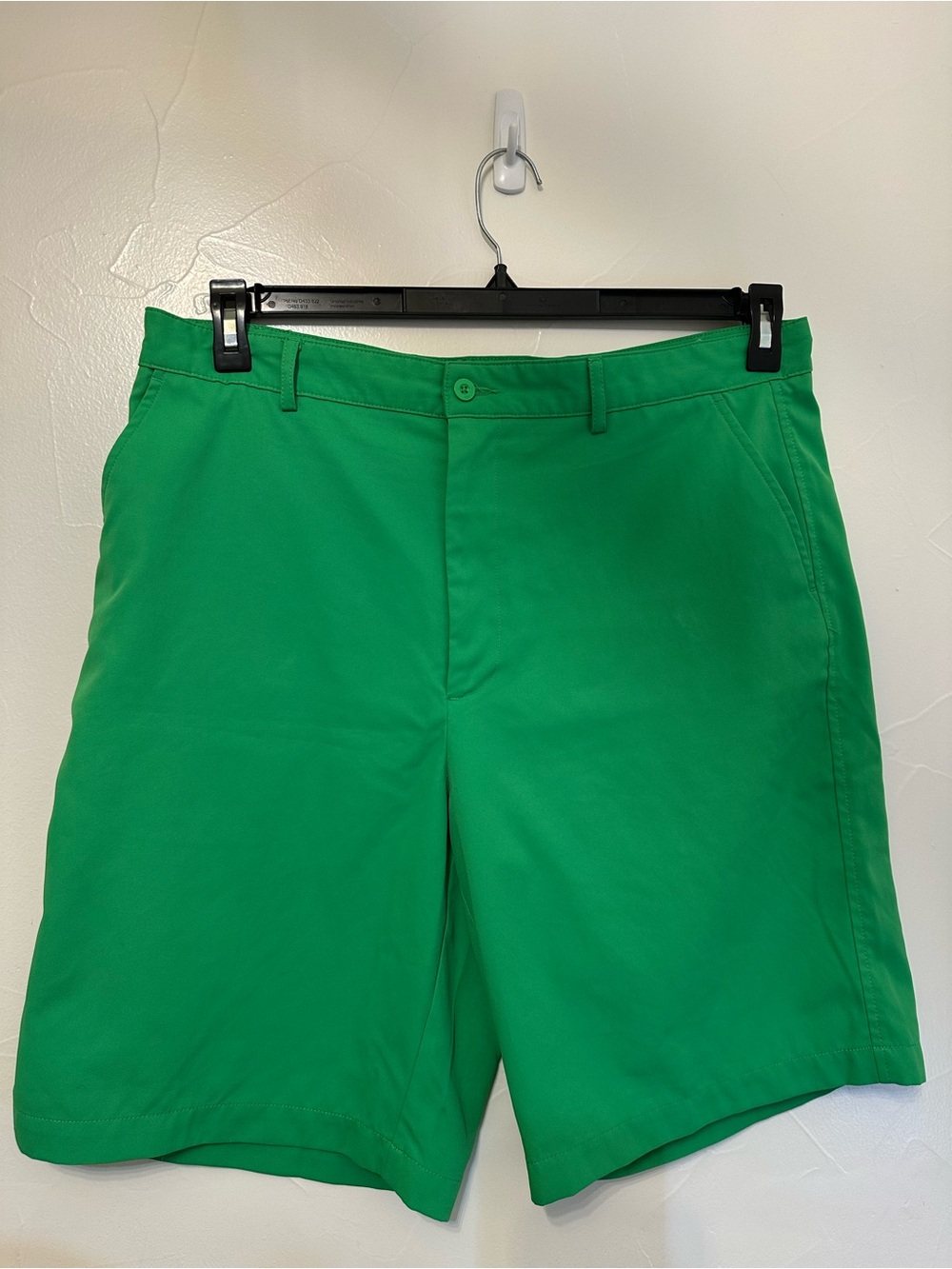 bolle Bright Green Flat-Front Men's Shorts